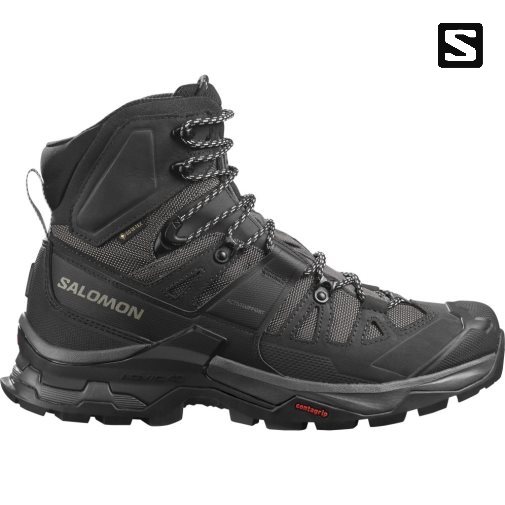 Black Salomon Quest 4 GTX Men's Hiking Boots | IE BW9756